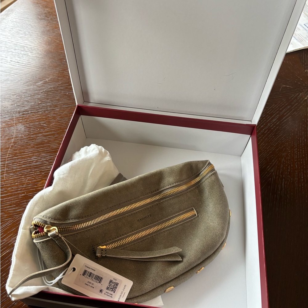 NWT Hammitt Charles Crossbody Bag in coveted Pewter with Gold Accents - Picture 6 of 6